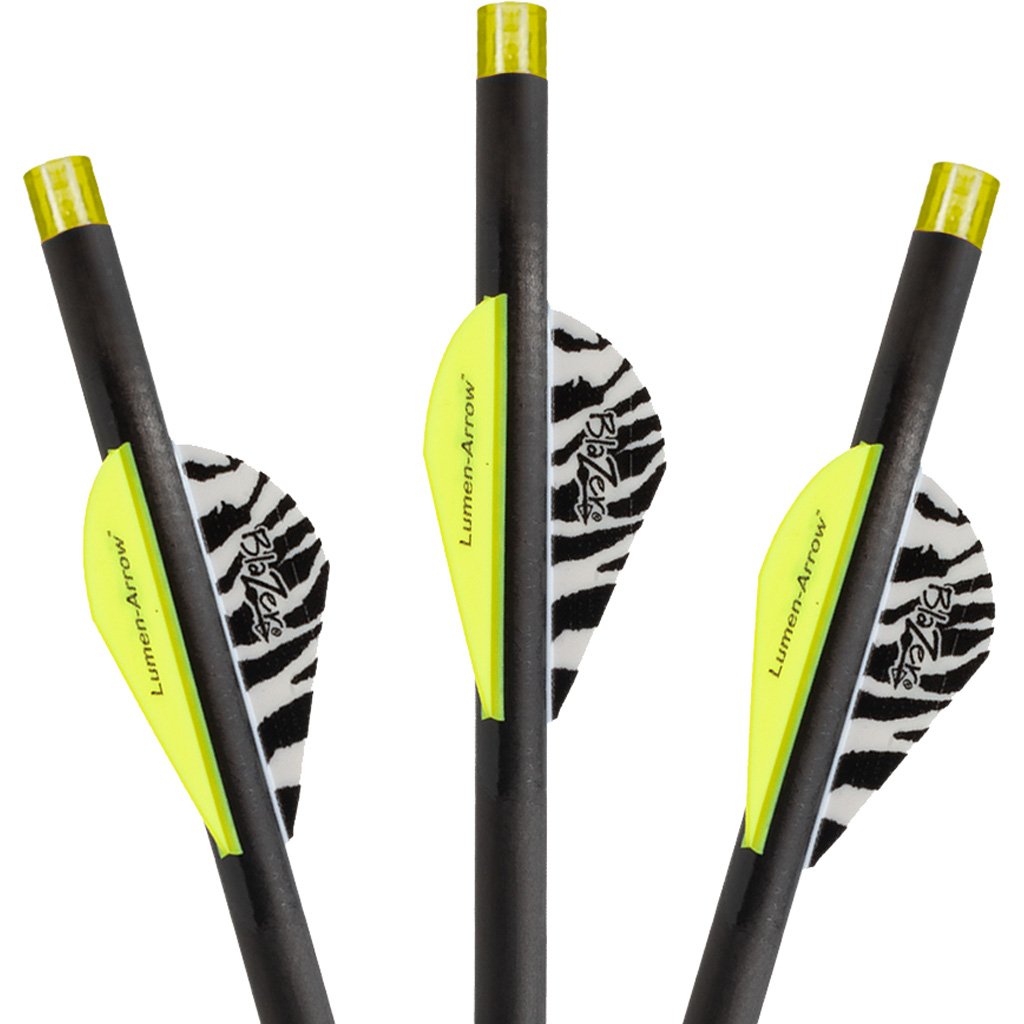 Lumenok Carbon Crossbow Bolts 20 in HD Orange Flat Nocks 3 pk.