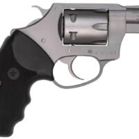 Charter Arms 72324 Pathfinder Small 22 WMR, 8 Shot 2" Stainless Steel Barrel & Cylinder, Anodized Aluminum Frame w/Black Finger Grooved Rubber Grip, Exposed Hammer