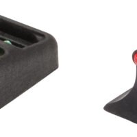 TruGlo TG961R Slug Gun Series  Black | Red Fiber Optic Front Sight Green Fiber Optic Rear