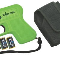Zap ZAPGUN Zap Gun Stun Gun/Flashlight Range of Close Contact Green Plastic