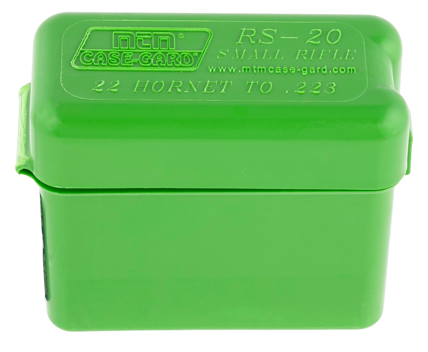 MTM Case-Gard RS2010 Ammo Box Belt Style Multi Caliber Green Polypropylene 20rd
