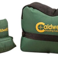 Caldwell 939333 DeadShot Shooting Bag Combo Prefilled Dark Green 600D Polyester Includes Front and Rear Bags