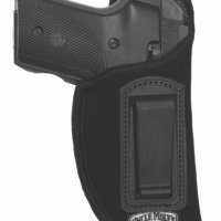 Uncle Mike's 89102 Inside The Pants Holster IWB Size 10 Black Suede Like Belt Clip Fits Small Autos .22-.25 Cal Left Hand
