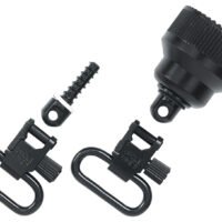 Uncle Mike's 18015 Mag Cap Swivel Set made of Steel with Blue Finish, 1" Loop Size & Quick Detach Style for 20 Gauge Remington 870 & 870 Youth Includes Two Super Swivels