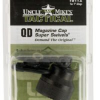 Uncle Mike's 18112 Mag Cap Swivel Set made of Steel with Blued Finish, 1" Loop Size & Quick Detach Style for Mossberg 590, 835 Includes Two Super Swivels