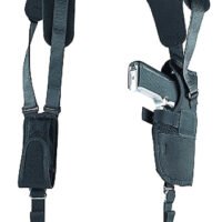 Uncle Mike's 83151 Sidekick Vertical Shoulder Holster Shoulder Size 15 Black Cordura Harness Fits Large Semi-Auto Fits 3.75-4.50" Barrel Right Hand