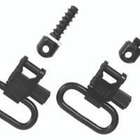 Uncle Mike's 15312 Fore End Band Swivel Set Quick Detach 115 LRB Blued 1" Loop for Tube Magazine Leaver Action Rifles/ Carbines/ Mossberg 500 Shotguns