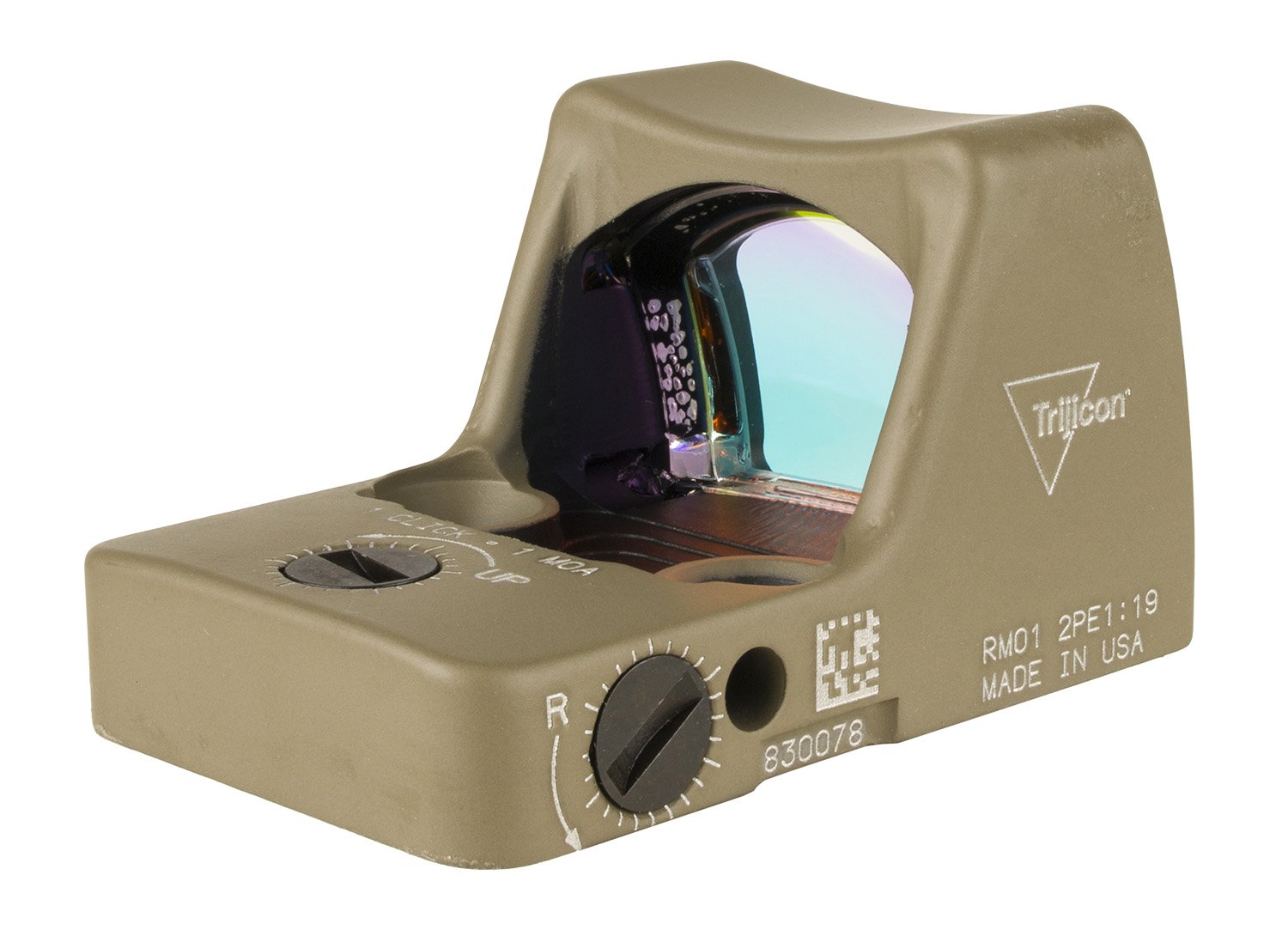Trijicon 700624 RMR Type 2 Flat Dark Earth 1 X 0.89" x 0.67" 3.25 MOA Red Dot