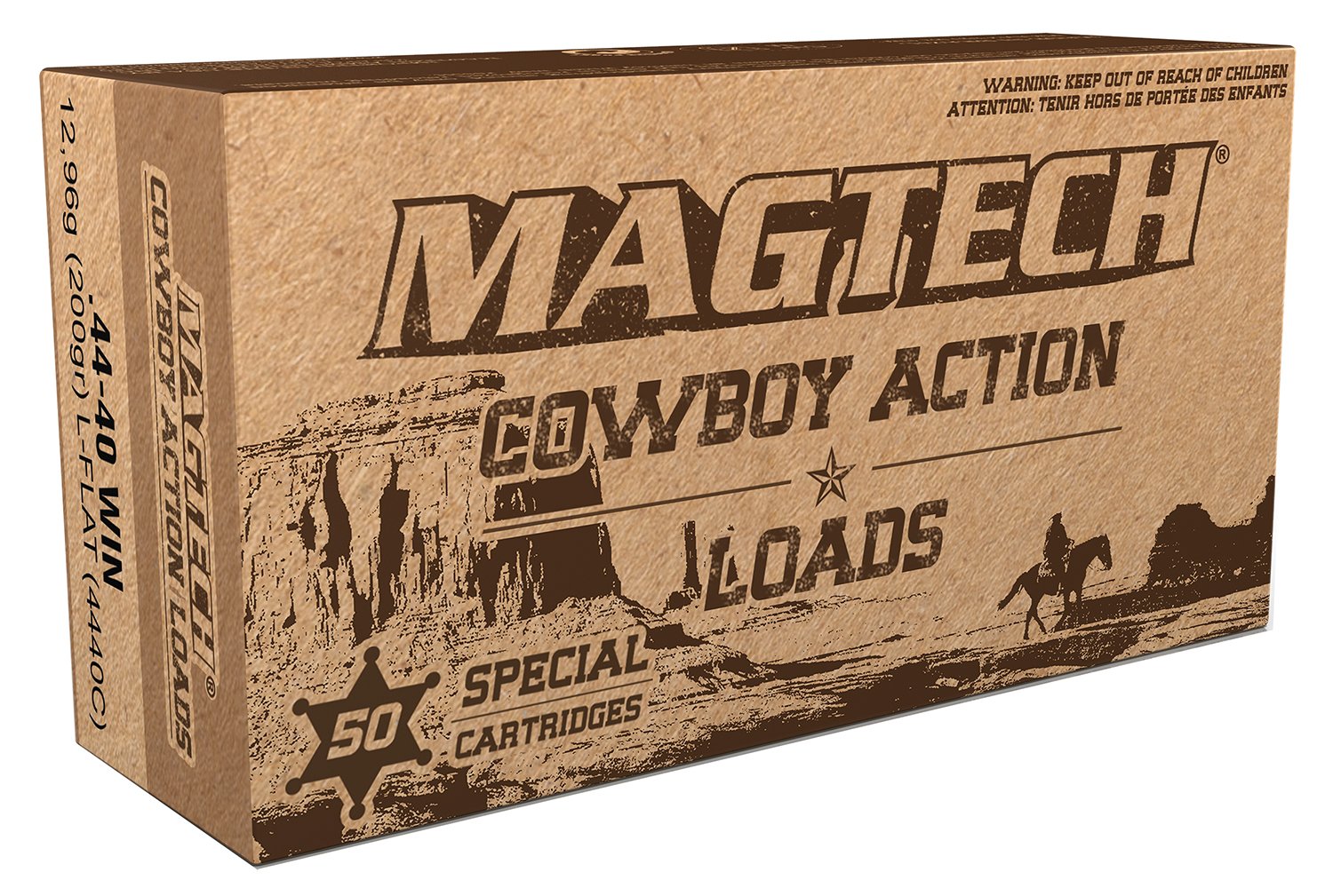 Magtech 4440C Cowboy Action 44-40Win 200gr Lead Flat Nose 50 Per Box/20 Case