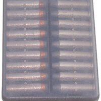 MTM Case-Gard W184441 Ammo Wallet  Handgun 44 Mag 18rd Clear Smoke Polymer