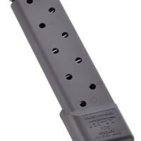 CMC Products MRPM45FS10B Power Mag Railed 10rd 45 ACP Fits 1911 Government Black Stainless Steel