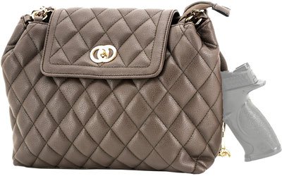 CAMELEON COCO CONCEALED CARRY - PURSE-QUILTED STYLE BAG BROWN