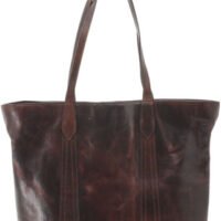 CAMELEON GAIA CONCEAL CARRY - PURSE OPEN TOTE BROWN LEATHER