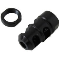 Kel-Tec PLRSU582 PLR-22 Muzzle Brake Kit Black Steel with 1/2"-28 tpi Threads for 22 LR Kel-Tec PLR-16