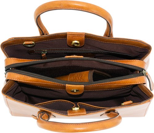 CAMELEON NATALIE PURSE - CONCEALED CARRY BAG TAN - Image 2
