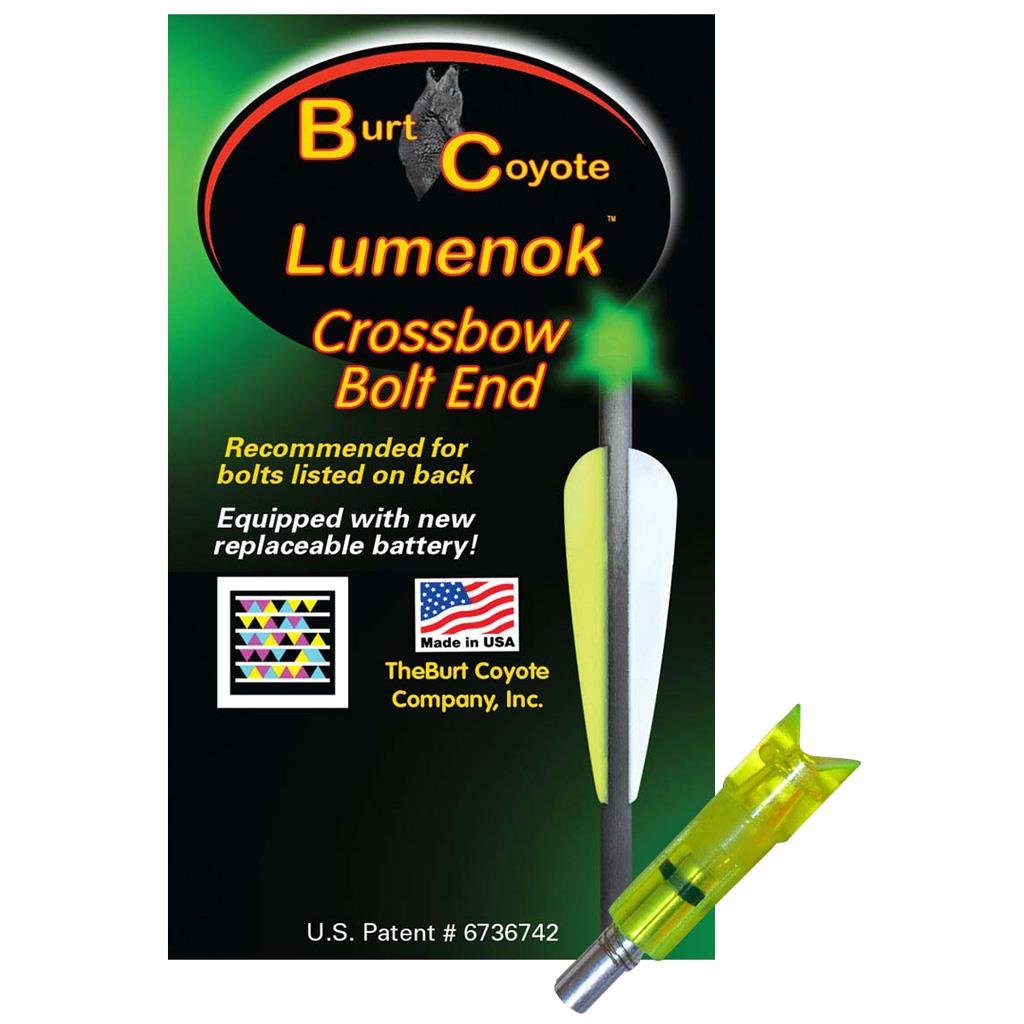 Lumenok Crossbow Nocks Green Moon Gold Tip 3 pk.