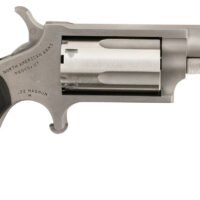 North American Arms 22MGRCHSS Mini-Revolver Carry Combo Sports South Exclusive 22 WMR 5 Shot 1.63" Stainless Steel Barrel, Frame & Cylinder, Black Rubber Grip, Exposed Hammer, Side Carry Holster