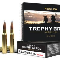 Nosler 60022 Trophy Grade  6.5x55Swedish 140gr Nosler AccuBond 20 Per Box/10 Case
