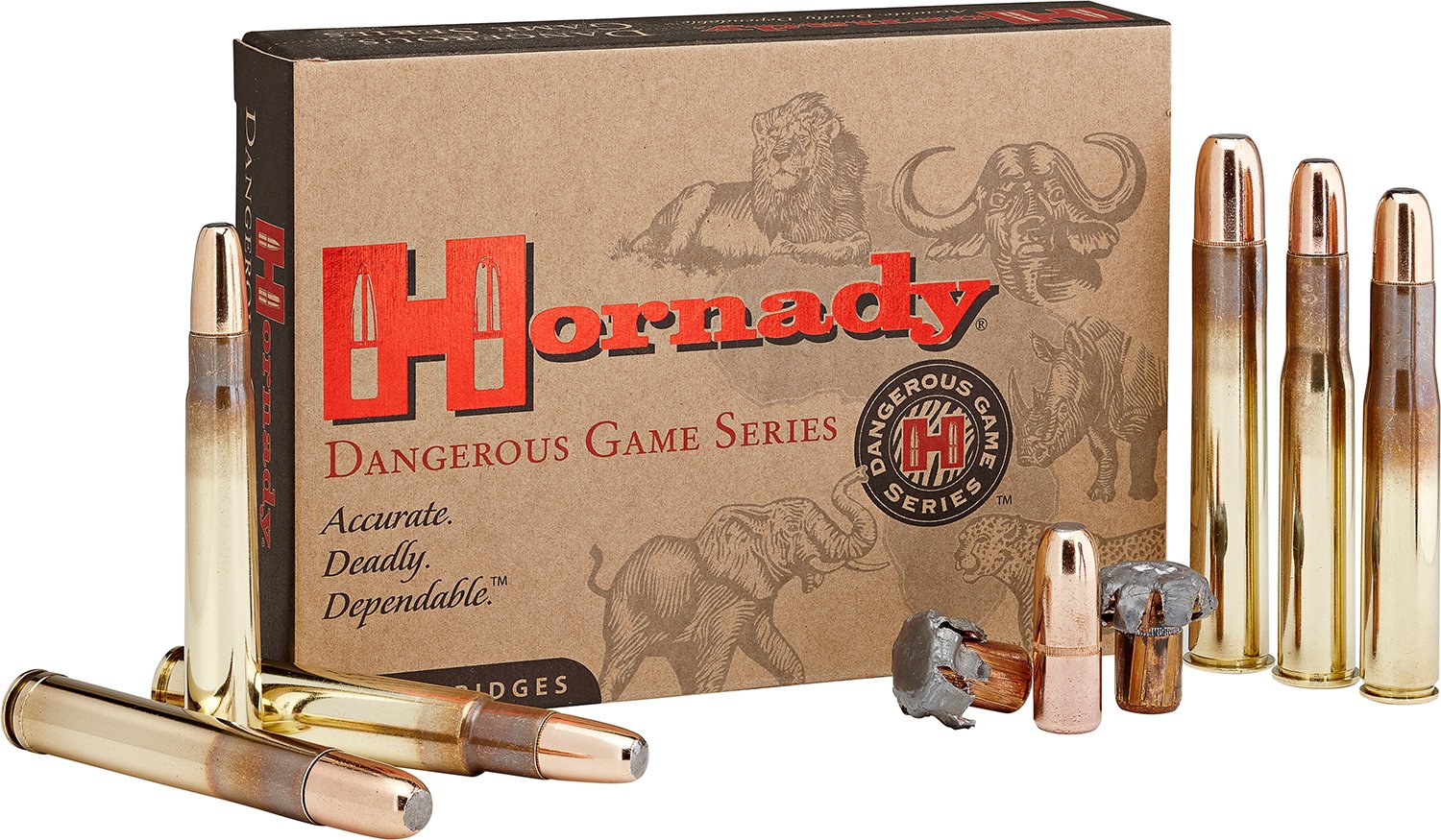 Hornady 82631 Dangerous Game 470NitroExpress 500gr DGX Bonded 20 Per Box/6 Case