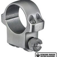 Ruger 90282 4K Scope Ring Silver 1" Medium