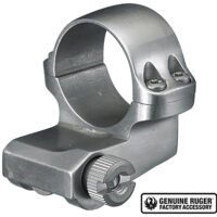 Ruger 90288 4KO Offset Scope Ring Silver 1" Medium