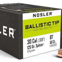 Nosler 30125 Ballistic Tip  30Cal 125gr Spitzer 50/Box