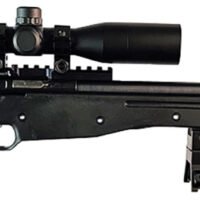 Crickett KSA2159 CPR Complete Package 22 LR Caliber with 1rd Capacity, 16.12" Bull Barrel, Blued Metal Finish & Fixed Adjustable Cheek Piece Black Stock Right Hand (Youth) Includes Scope & Bipod