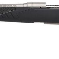 Savage Arms 57085 110 Storm Full Size 223 Rem 4+1 22" Matte Button-Rifled Barrel, Matte Drilled & Tapped Stainless Steel Receiver, AccuStock Matte Gray Synthetic Stock, Left Hand