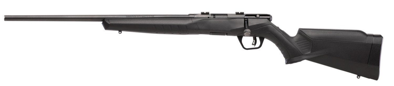 Savage Arms 70240 B Series F Full Size 22 LR 10+1 21" Matte Black Button Rifled Barrel, Matte Black Drilled & Tapped Carbon Steel Receiver, Matte Black Synthetic Stock, Left Hand