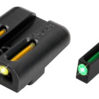 TruGlo TG131GT1Y TFO Green/Tritium/Fiber Optic Front Sight-Yellow/Tritium/Fiber Optic Rear Sight Glock 17/17L/19