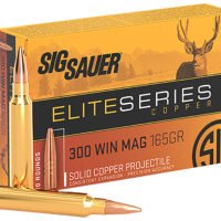 Sig Sauer E3WMH120 Elite Copper Hunting  300WinMag 165gr Copper Solid 20 Per Box/10 Case