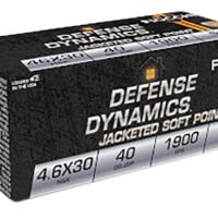 Fiocchi 46EXB Defense Dynamics  4.6x30mmH&K 40gr Jacketed Soft Point 50 Per Box/20 Case