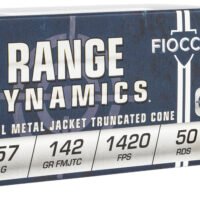 Fiocchi 357F Range Dynamics  357Mag 142gr Full Metal Jacket Truncated Cone 50 Per Box/20 Case