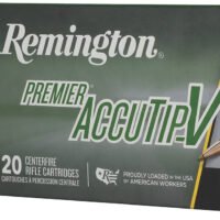 Remington Ammunition 29194 Premier Accutip-V 243Win 75gr AccuTip V Boat Tail 20 Per Box/10 Case