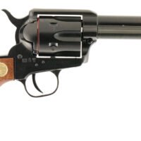 Chiappa Firearms 340053 SAA 1873 Medium Frame 22 LR 6 Shot, 4.75" Blued Steel Barrel, Blued Steel Frame, Blued Cylinder, Wood Grip, Exposed Hammer