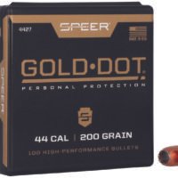 Speer 4427 Gold Dot Personal Protection 44Cal 200gr Hollow Point 50 Per Box/5 Case
