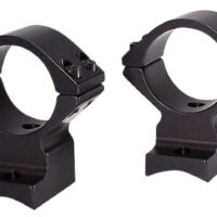 Talley 74X725 Scope Mount/Ring Combo  Extended Black Anodized 30mm Tube Savage Round Receiver with AccuTrigger (110 Series/A17/A22) Medium Rings