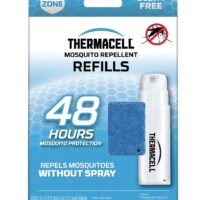 Thermacell R4 Repellent Refill  Effective 15 ft Odorless Scent Mat/Fuel Cartridges Repels Mosquito Effective Up to 48 hrs 4 Fuel Cartridges/12 Mats