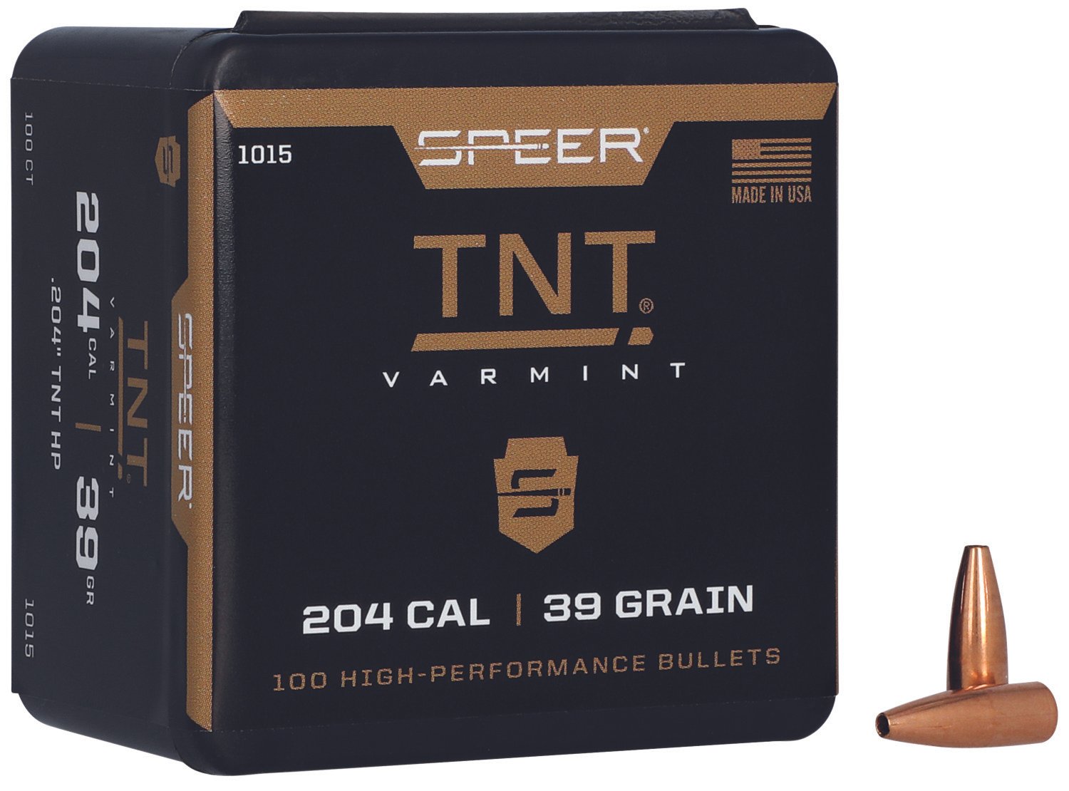 Speer 1015 TNT 204Cal 39gr TNT Hollow Point 100 Per Box/5 Case