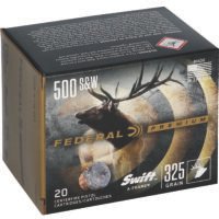 Federal P500SA Premium  500S&W Mag 325gr Swift A Frame 20 Per Box/10 Case