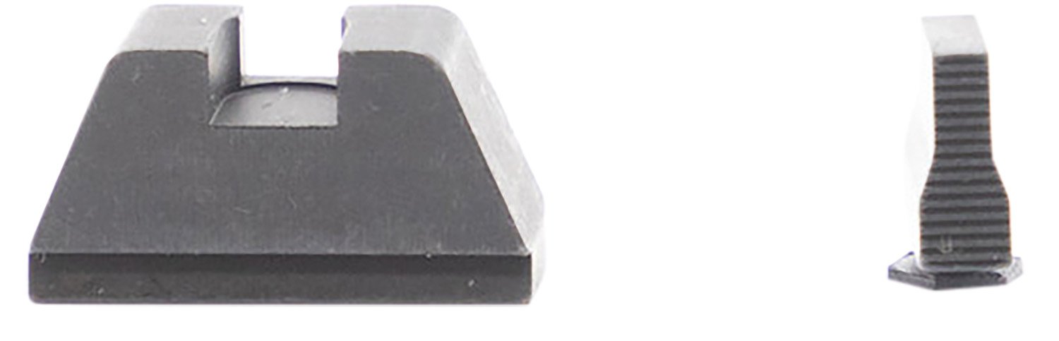 AmeriGlo GL429 Optic Compatible Sight Set for Glock XL Tall Serrated Front Sight-Black Rear Sight