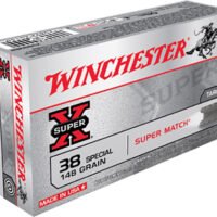 Winchester Ammo X38SMRP Super X  38Special 148gr Super Match Lead Semi Wadcutter 50 Per Box/10 Case