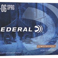 Federal 3006B Power-Shok  30-06Springfield 180gr Jacketed Soft Point 20 Per Box/10 Case