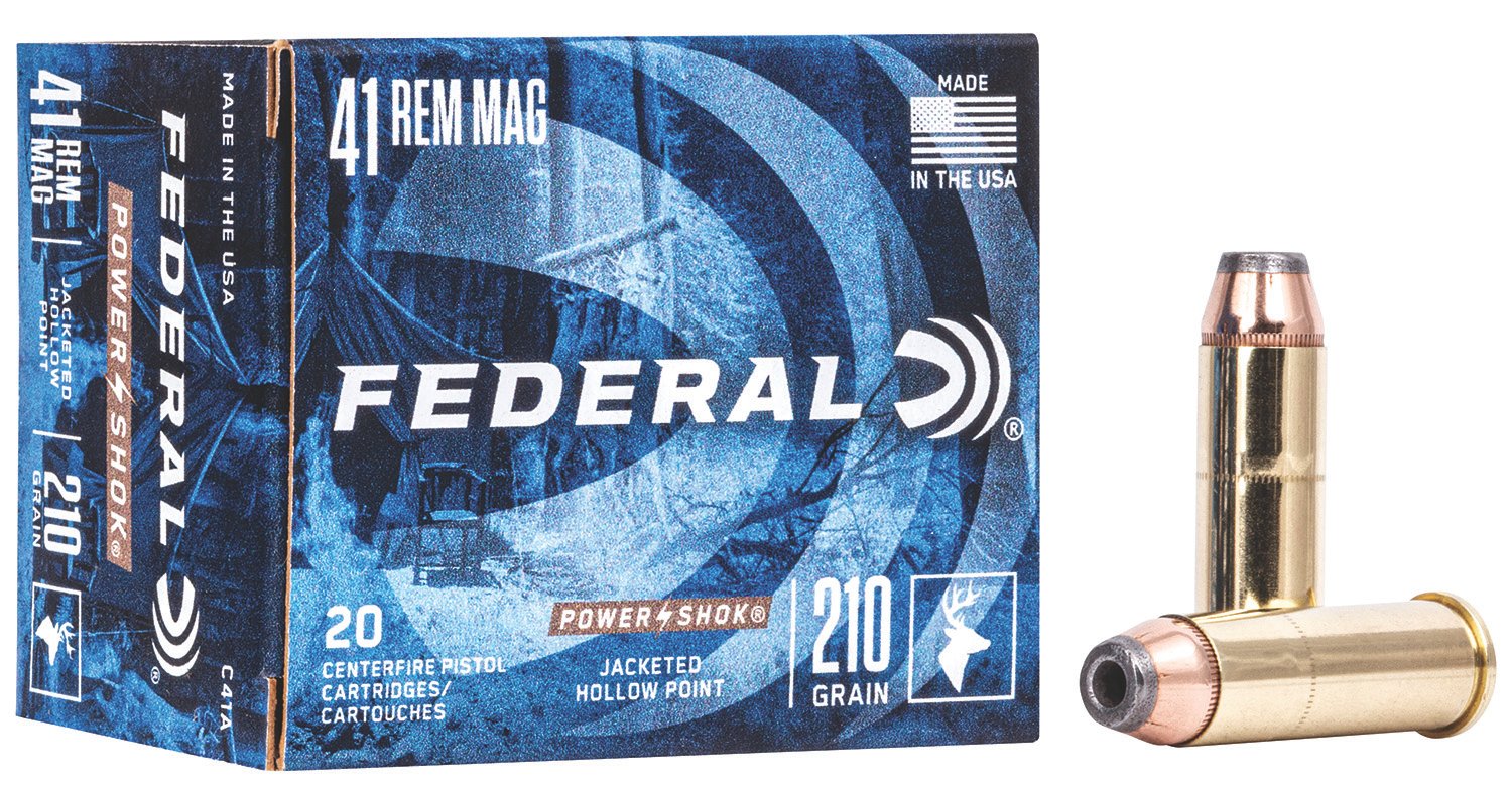 Federal C41A Power-Shok Handgun 41RemMag 210gr Jacketed Hollow Point 20 Per Box/25 Case