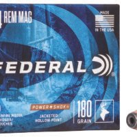 Federal C44B Power-Shok Handgun 44RemMag 180gr Jacketed Hollow Point 20 Per Box/25 Case