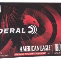 Federal AE40N1 American Eagle Indoor Range Training 40S&W 180gr Total Metal Jacket 50 Per Box/20 Case
