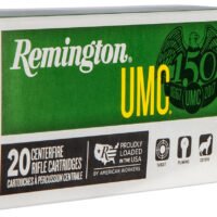 Remington Ammunition 23750 UMC  22-250Rem 45gr Jacketed Hollow Point 20 Per Box/10 Case