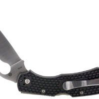 Spyderco BY03PBK2 Byrd Cara Cara 2 Lightweight 3.75" Folding Drop Point Plain 8Cr13MoV SS Blade Black Textured FRN Handle Includes Pocket Clip