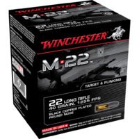 Winchester M-22 Pistol Ammo 22 LR 40 gr. Round Nose 500 rd.