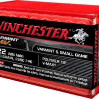 Winchester Ammo S22M2PT Varmint HV  22WMR 30gr Hornady V Max 50 Per Box/20 Case